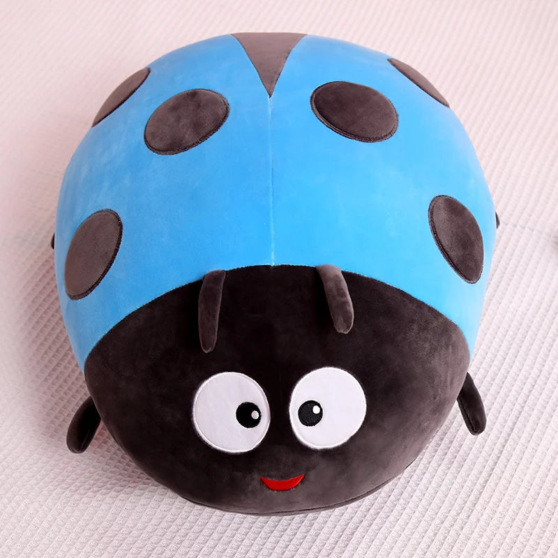 Simulation Bee Insect Plush Toy Soft Cute Red Ladybug Doll Huggable Ladybird Pillow Chair Cushion Girls Kids Birthday Gifts