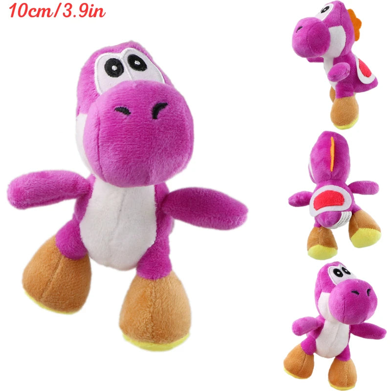 Kawaii Mario Bros Super Star Green Yoshi Mushroom Plush Keychain Cute Anime Triple Bananas Mario Luigi Hat Peluche Dolls Pendant