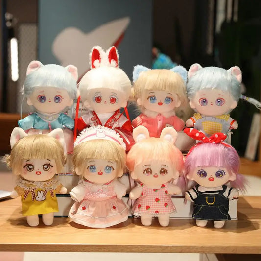 Kawaii IDol Doll With Clothes Anime Plush Star Dolls Stuffed Customization Figure Toys Cotton Baby Doll Fans Collection Gift