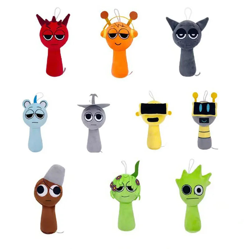 54Style Set Sprunki Incredibox Plush Toys Sprunky Peluche Soft Plushie Game Cartoon Kids Birthday Stuffed Dolls Christmas Gift