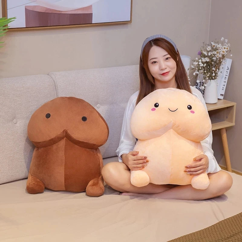 Cute Flesh-colored Penis Plush Toy Pillow Sexy Soft Toy Stuffed Funny Cushion Simulation Lovely Gift for Girlfriend Kawaii Plush