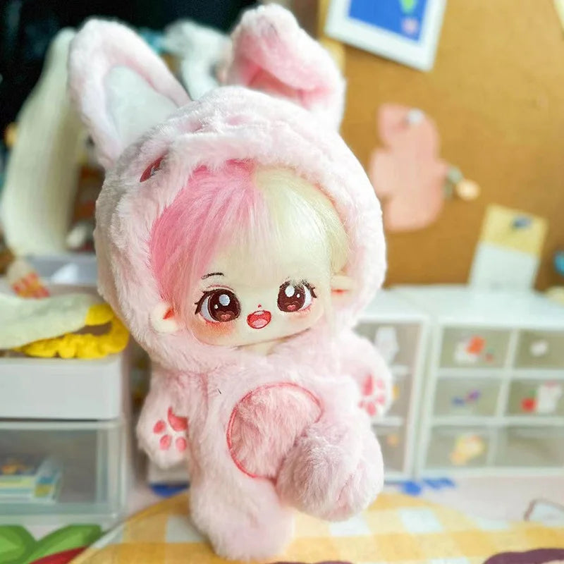 20cm New Plush Cotton Doll Idol Stuffed Super Star Figure Dolls Twelve Constellations Doll With Clothes Can Change Clothes Gift