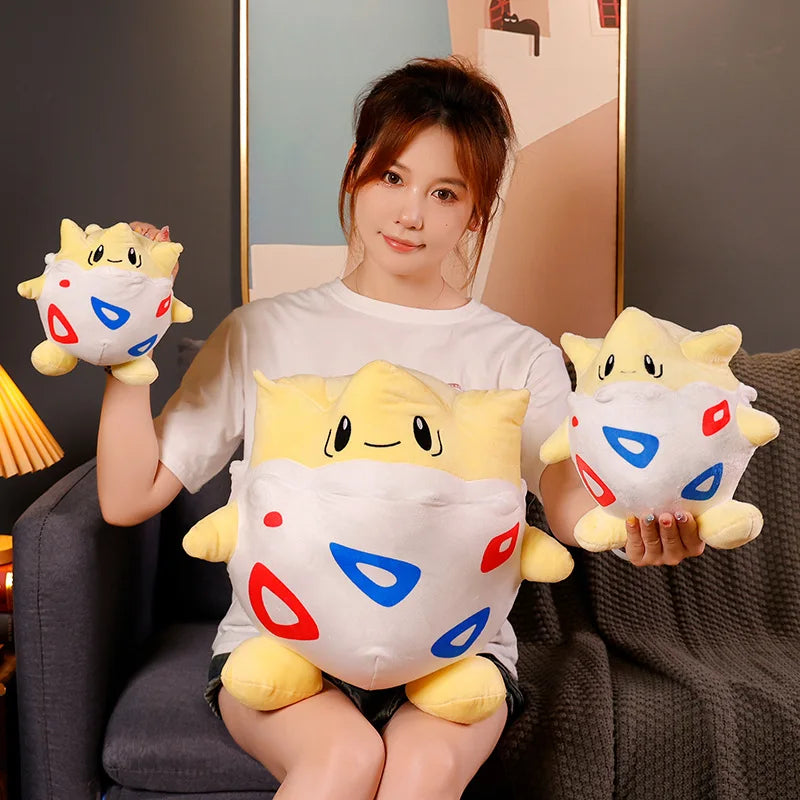 Very Soft Cute Togepi Plush Toy Throw Pillow Back Cushion For Sofa Bed Hug Sleeping Plushies Kawaii Doll Xmas Gifts Girl