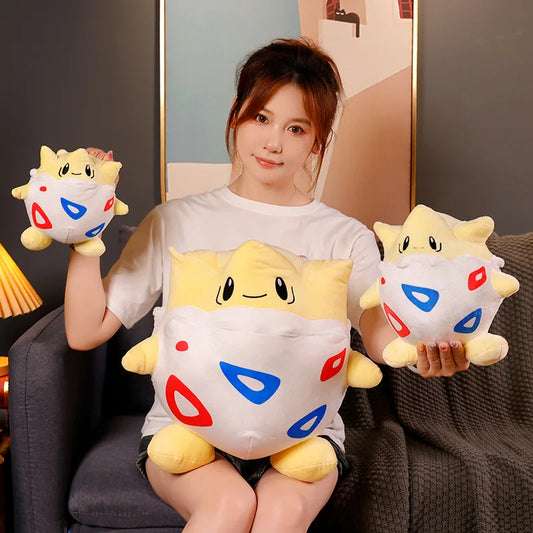 Very Soft Cute Togepi Plush Toy Throw Pillow Back Cushion For Sofa Bed Hug Sleeping Plushies Kawaii Doll Xmas Gifts Girl