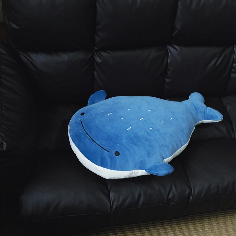 Soft Hug Pillow Whale Plush Toy Stuffed Sea Animals Fat Fish Plushies Sofa Bed Back Cushion Girly Room Decor Gifts