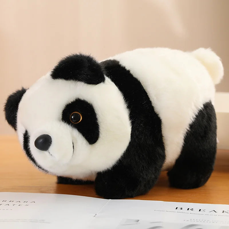 25/28/30cm Lovely Lying&Sitting Panda With Baby Bear Doll National Treasure Zoo Plush Toy Classic Elegant Gift For Friends