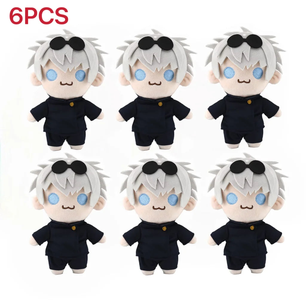 New hot  Gojo Saturo Geto Suguru Jujutsu Kaisen Cosplay Plush Cute Soft Collection Props 21cm