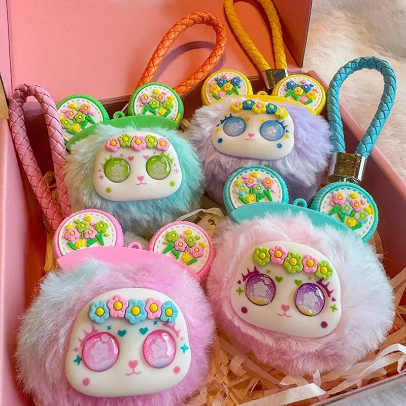 Stuffed Doll Plush Toy Soft Cozy Bag Charm Portable Backpack Accessory Key Pendant For Family Friends Children Bags Backpacks