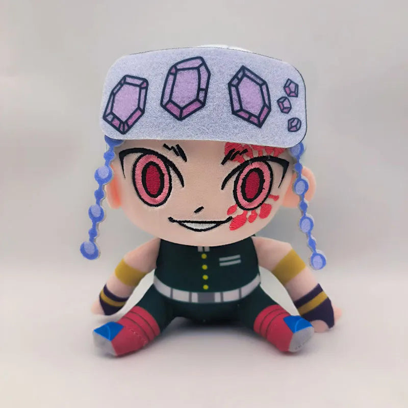 Anime Demon Slayer Plush Toys Cartoon Figure Kyoumei Iguro Obanai Sanemi Uzui Tengen Doll Stuffed Plush Toys Children's Bir