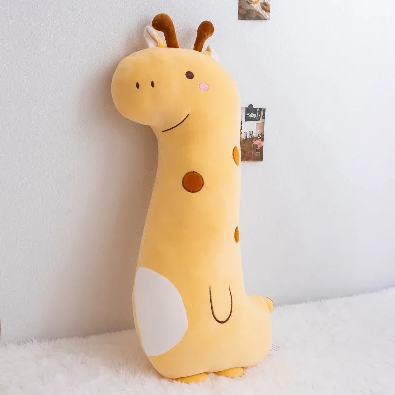 Cute Unicorn Dinosaur Giraffe Plush Pillow Stuffed Toys Cartoon Animal Sleeping Sofa Decoration Doll Birthday Gifts