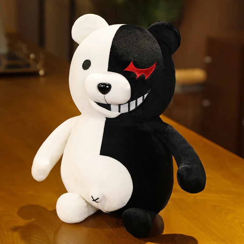 Dangan Ronpa Super Danganronpa 2 Monokuma Black & White Bear Plush Toy Soft Stuffed Animal Dolls Christmas Toy