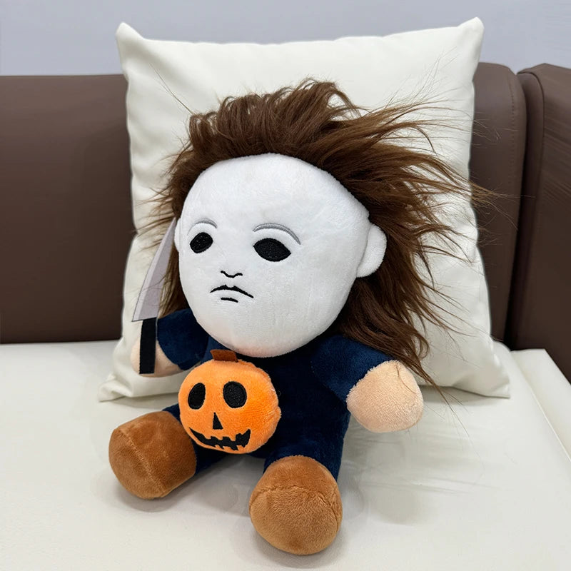 25cm Halloween Horror Michael Myers Plush Toys Anime Horror Dolls Throw Pillows Birthday Gifts