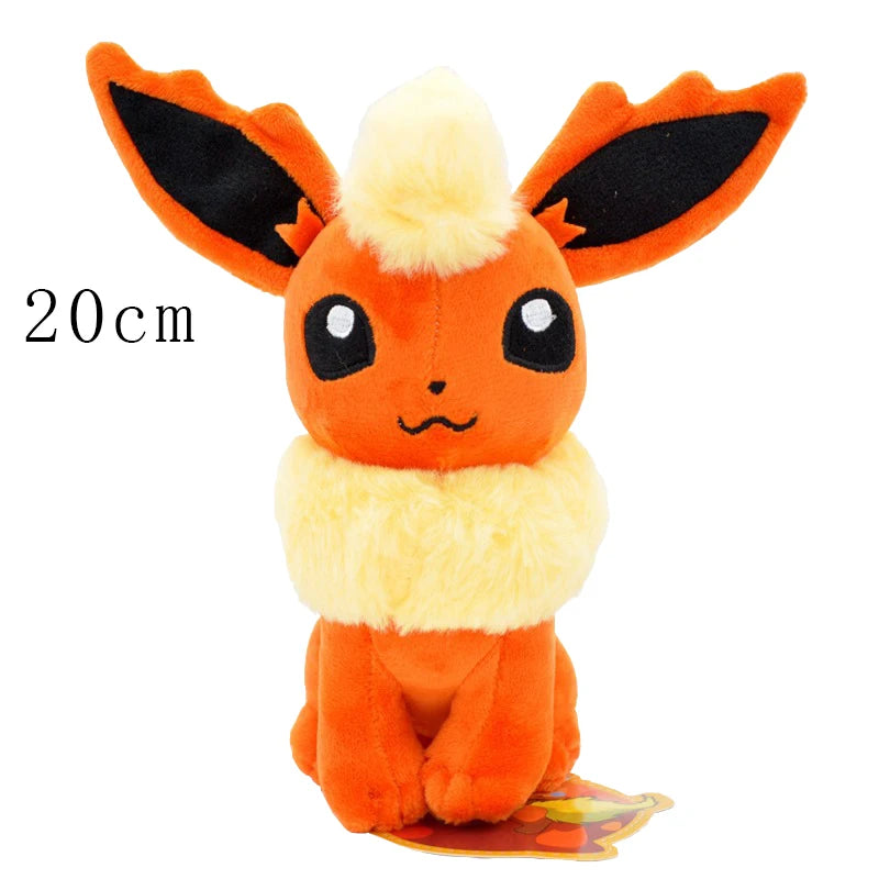 Pokemon Pikachu Eevee Family Plush Dolls Sylveon Leafeon Flareon Jolteon Vaporeon Stuffed Toys Hobbies Xmas Gift For Kids