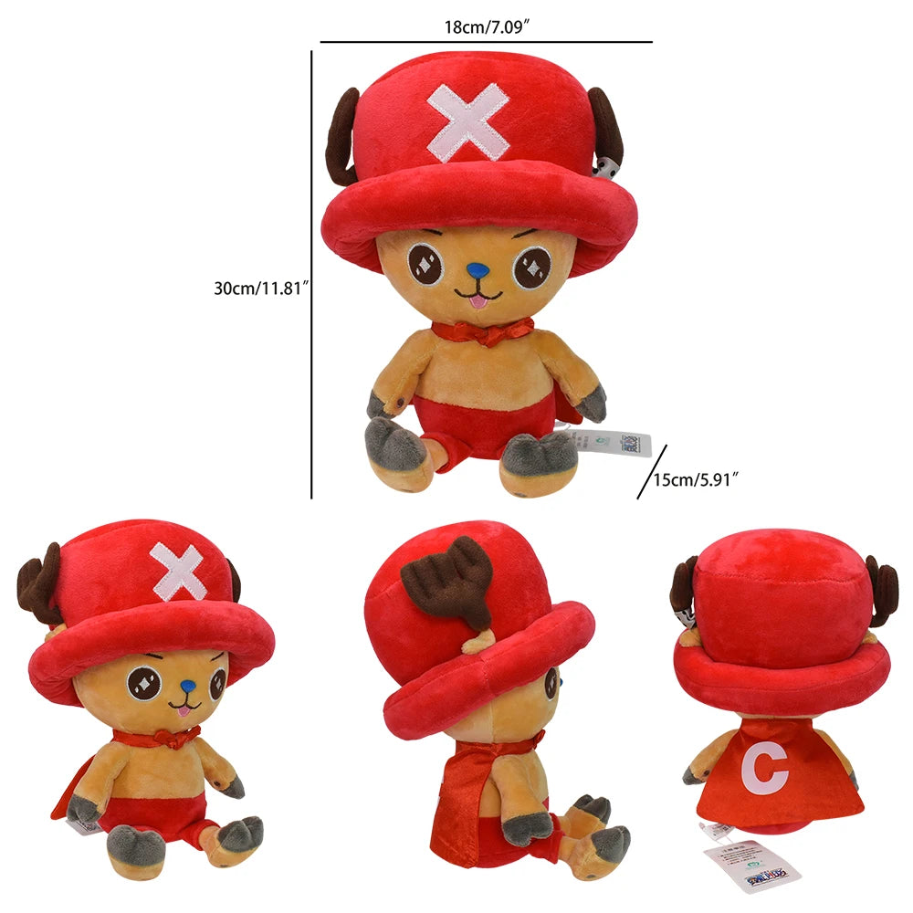 41Styles One Piece Kawaii Luffy Roronoa Zoro Tony Tony Chopper Laboon Merry Plush Toy Anime Stuffed Doll Keychain Christmas Gift