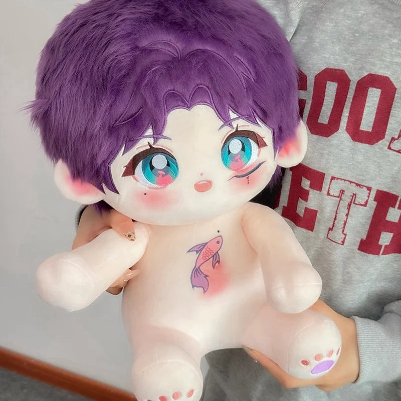 40cm Naked Zayne/Rafayel Plush Cotton Doll Cute Idol Stuffed Super Star Figure Doll Can Change Clothes Gift Love And Deepspace