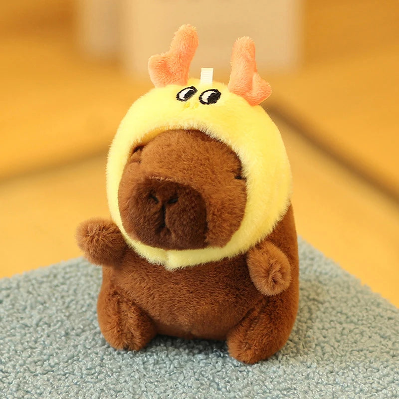 Cute Plush Dr Capibala Doll Pendant Exquisite Capybara Stuffed Toy Fashion Women Bag Pendant Car Hangings Ornament Keyring