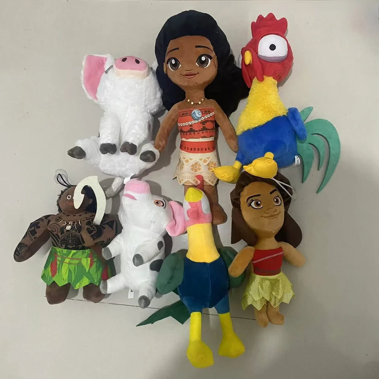 Disney Moana Plushes Doll Anime Pig Princess Chicken Stuffed Animals Bed Room Ornament Home Decor Girls Classics Toys Gift