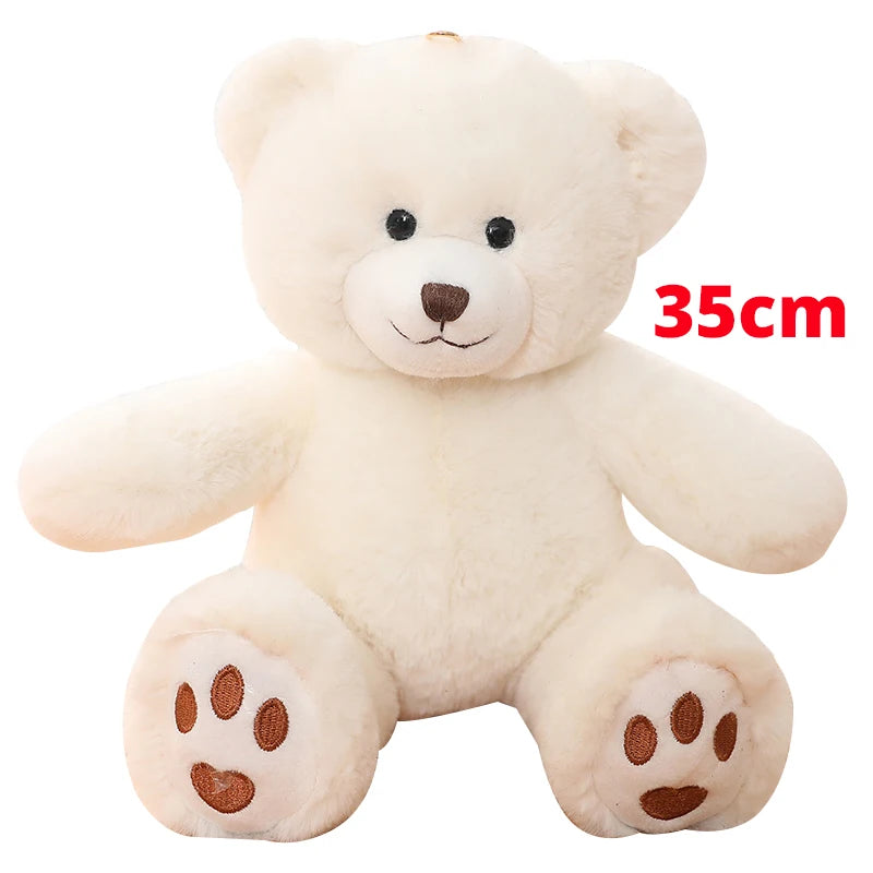 High Quality Cute Plush Bear Plush Pillow Lovely Bow-Knot Bears Plush Toys Stuffed Soft Animal Dolls Xmas Valentine's Gift