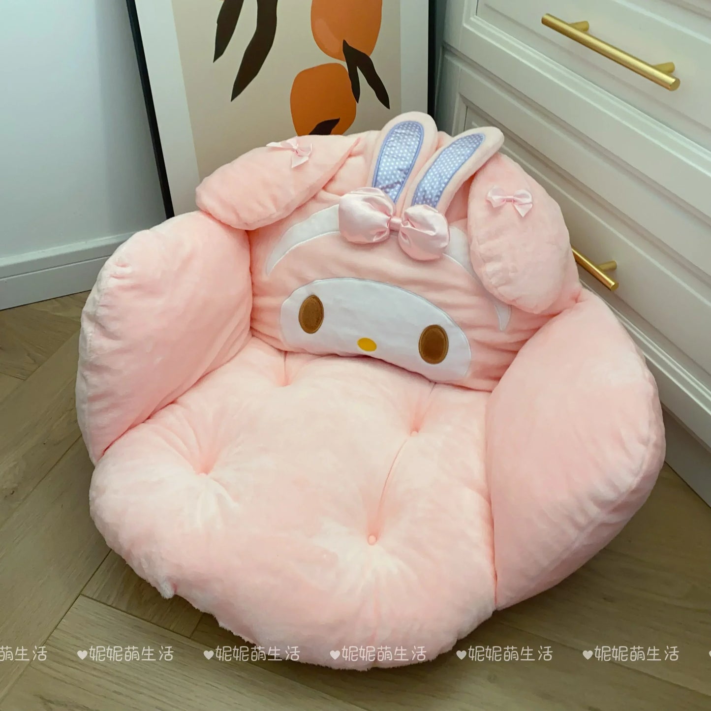 Comfortable My Melody Sweet Piano Sitting Cushion Chair Floor Warm Butt Lovely Stuffed Anime Japanese Style Seat Cushion Kawaii