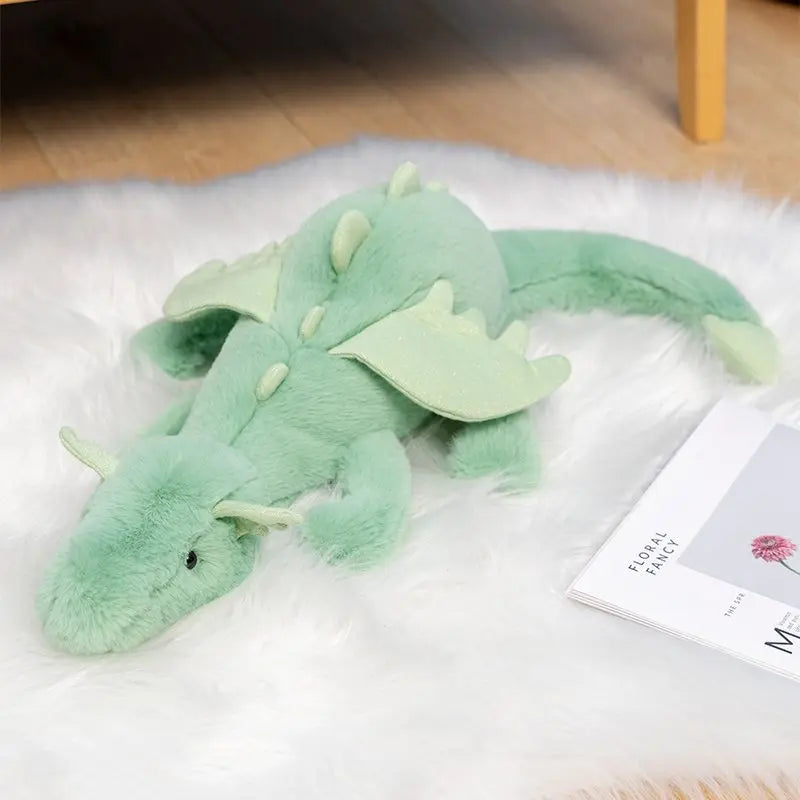 Big Size Dinosaur Plush Toy Soft Stuffed Cartoon Animal Snow Dragon Doll Baby Sleeping Pillow Kids Birthday Gift High Quality