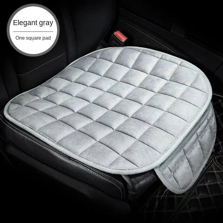 Car Seat Cushion Winter Plush Single Piece Short Plush Seat Cushion Three Piece Set for Thickening and Warming in the Car Rear S