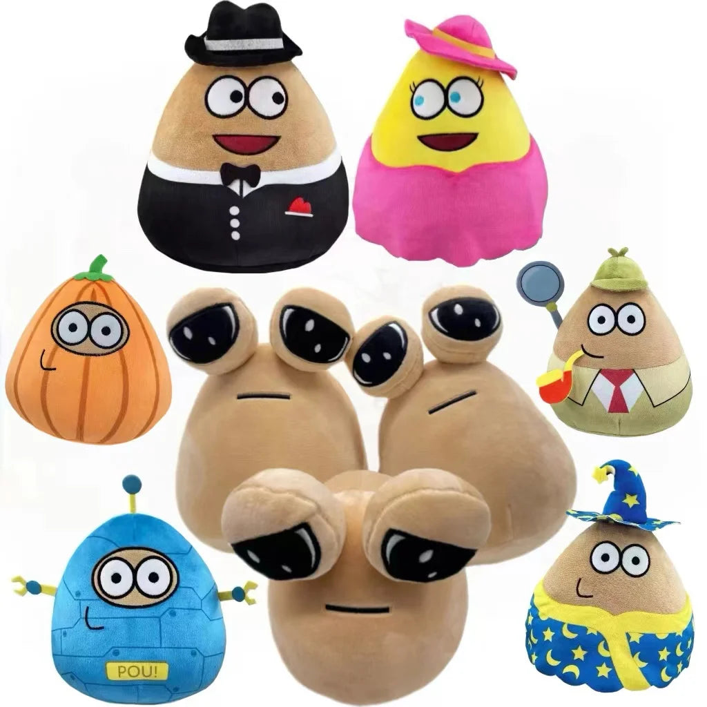 6stlye New The Maw My Pet Alien Pou 22Cm Kawaii Anime Game Cartoon Plush Toys Children Birthday Xmas Gifts