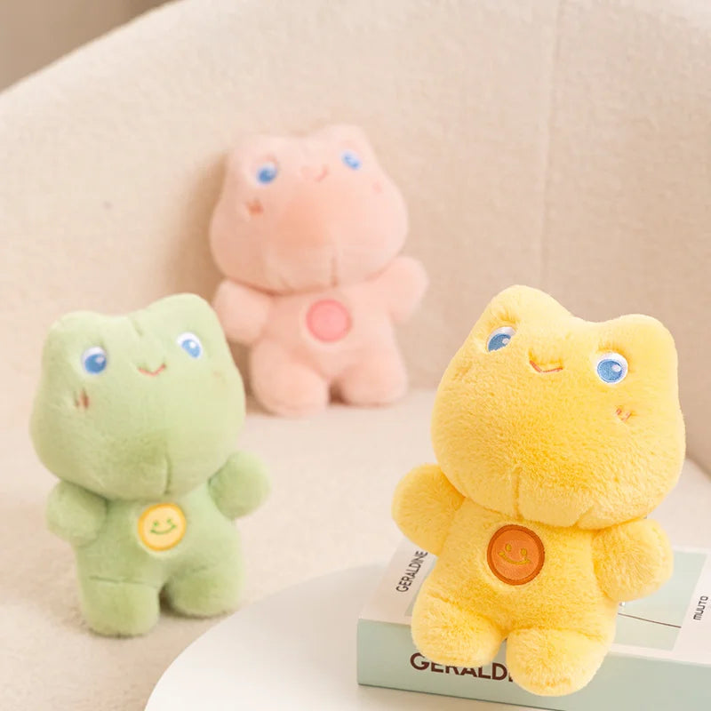 23cm Funny Cute Smile Sweet Candy Toys Pillow Super Soft Stuffed Lovely Animals Plush Colorful Frog Dolls Kawaii Elegant Gift