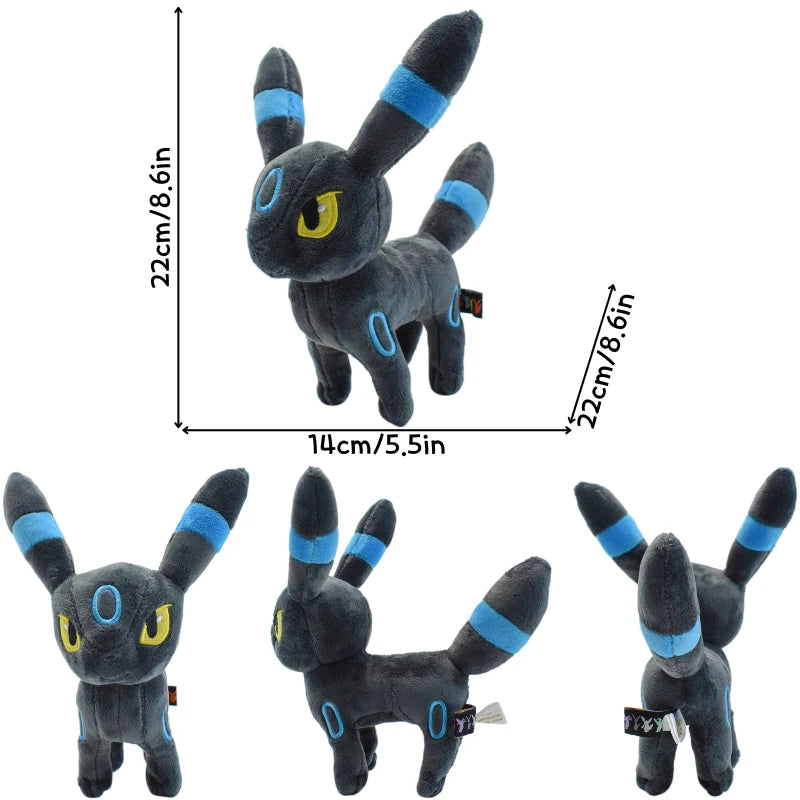 9 Styles Pokemon Umbreon Kawaii Soft Plush Toys Cute Anime Standing Shiny Umbreon Stuffed Animals Peluche Dolls Birthday Gifts