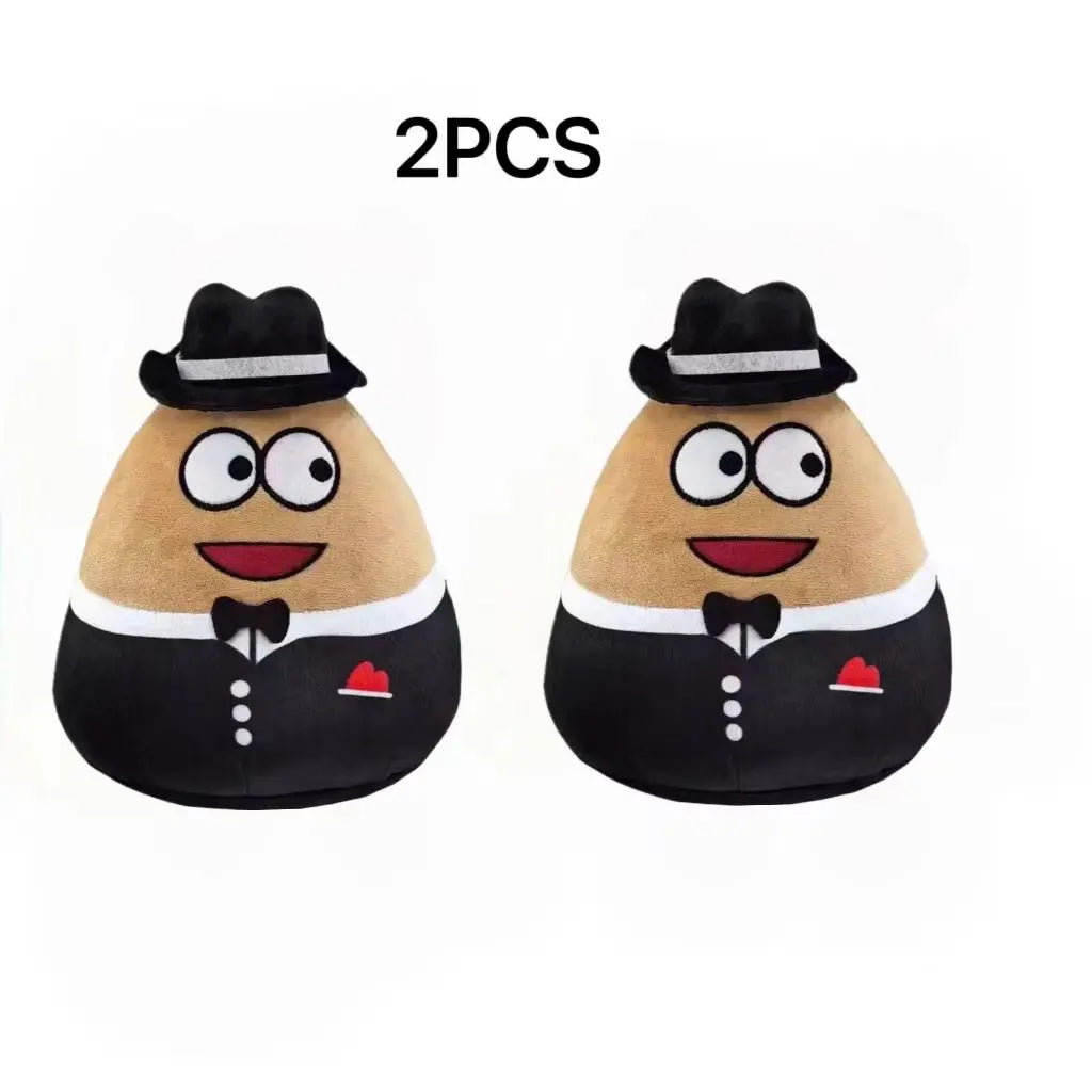 New hot My Pet Alien Pou Plush Cute Peripheral Triangle Square Brown Smiley Face Cute Doll For Children Birthday Gifts Christmas