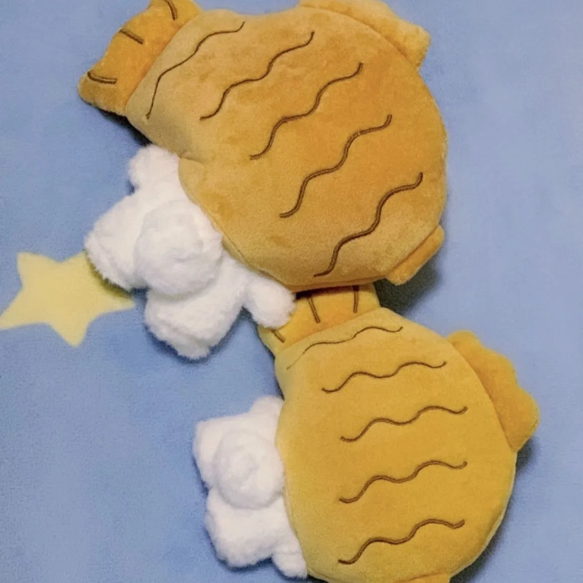 Kawaii 14cm Sanrio plush toy Taiyaki cinnamon roll plush doll key chain plush toy bag Pendant Car key chain Jewelry gift accesso