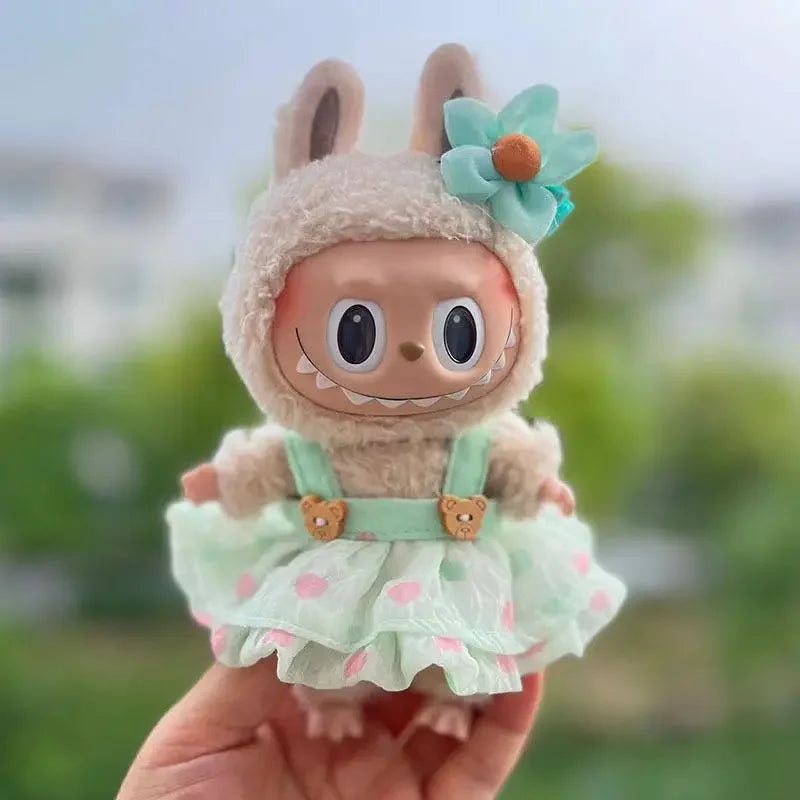 17cm Mini Plush Doll'S Clothes Outfit Accessories For Korea Kpop Exo Labubu Idol girl dress Clothing Gift