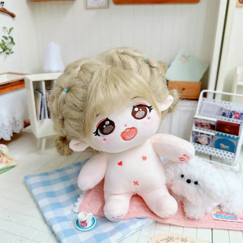 20cm IDol Doll Plush Cotton Star Dolls Kawaii Stuffed Baby Plushies No Attributes Dolls Toys Fans Collection Children Gifts