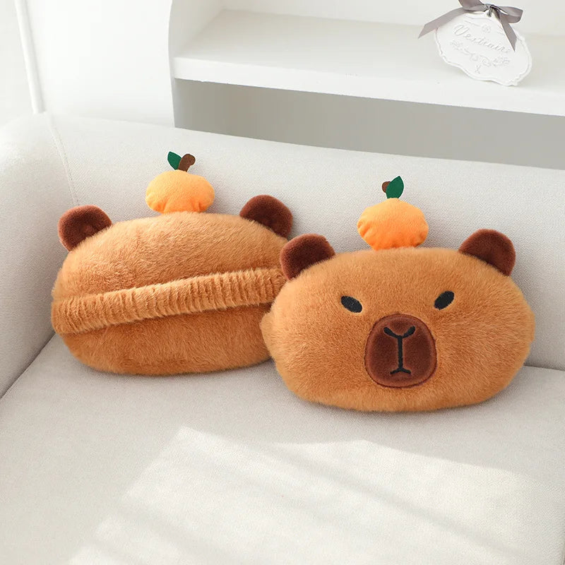 Car Neck Pillow Capybara Plush Shoulder Protection Cute Tissue box Kawaii Car Decoration Of Car Supplies lovely Plushie Toy Gift