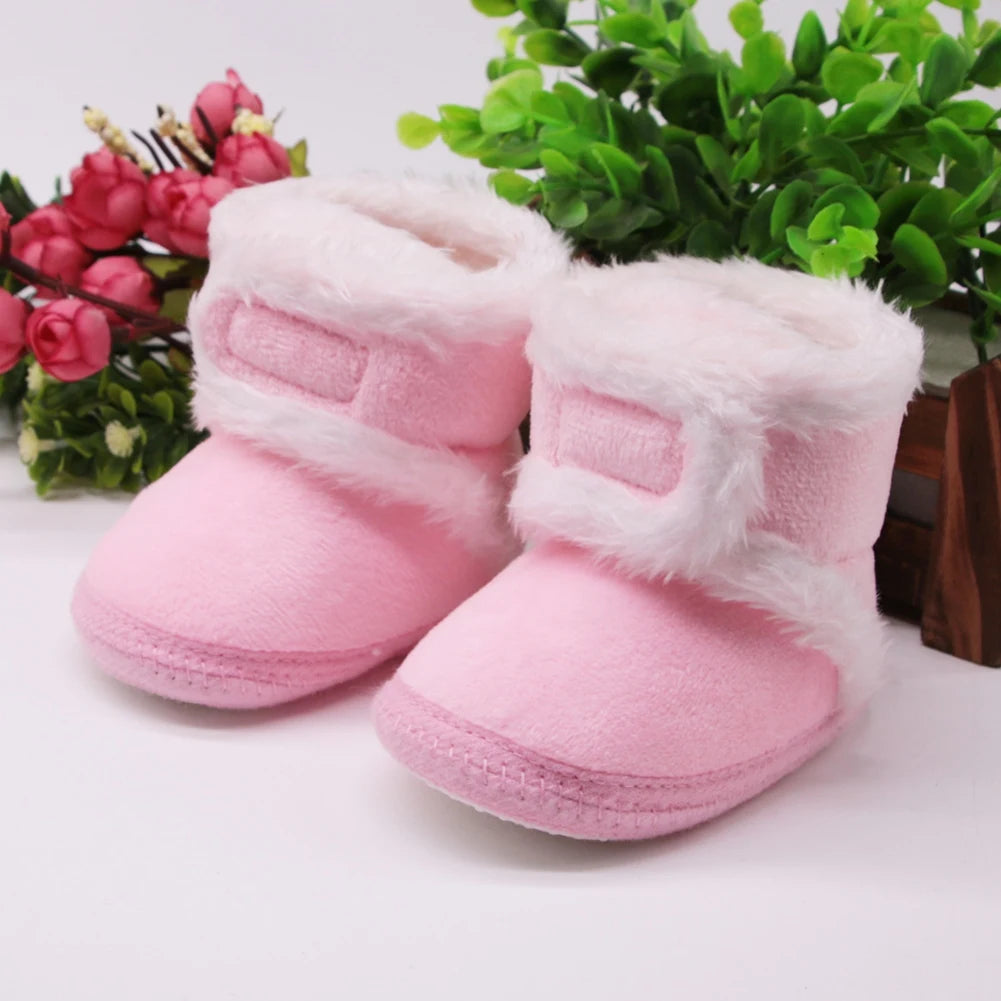 Winter Snow Baby Boots Newborn Warm Booties Soft Sole First Walkers Shoes for Baby Girls Boys Infant Shoes Toddler 0-18Months