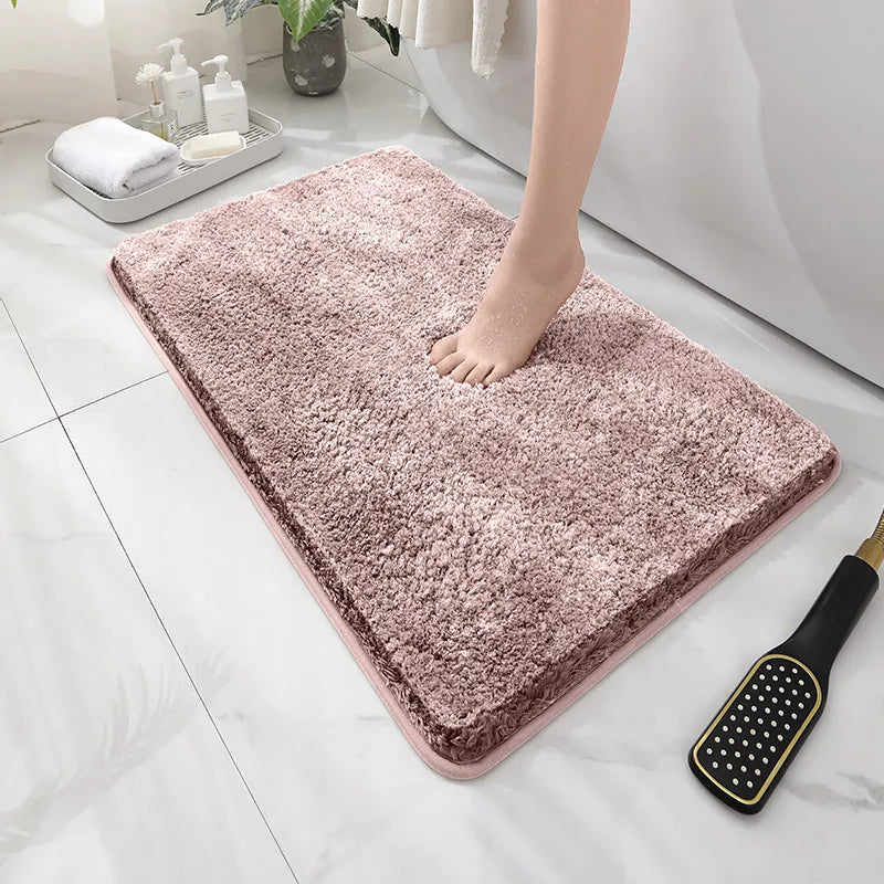 Soft Comfortable Thick Plush Floor Mat,Bathroom Floor Rug,Bedroom Carpet,Living Room Mat,Non-slip Rug,Water Absorption Anti-Slip