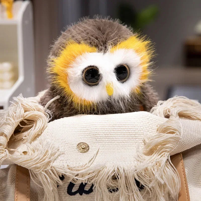 20/33CM Big Eyes Owl Plush Toys Cute Soft Stuffed Animal Doll Lifelike Sibley's Owels of North America Doll