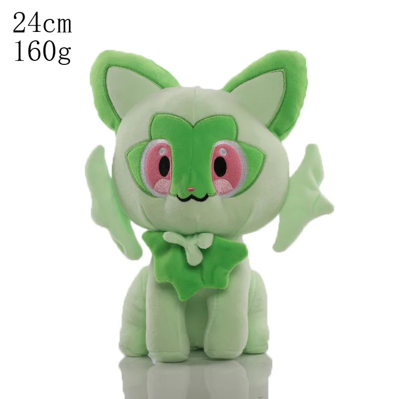 Newest Pokemon 70 Types Elf Plush Pikachu Toys Elekid Lucario Celebi Stuffed Doll Sprigatito Fuecoco Quaxly Plushies Xmas Gifts