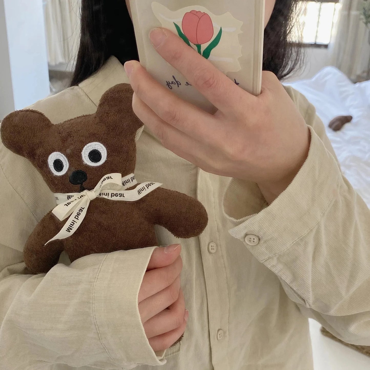 1pc 23cm Genuine Mr.Bean Plush Teddy Bear Toys Cute Stuffed Cartoon Movie Brown Figure Dolls Funny Gift for Kids Birthday