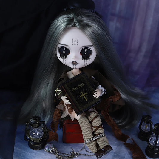 ICY DBS Blyth 1/6 doll hand-painted set ritual shape dark style black eyelids long eyelashes sleepy eyes doll set SD