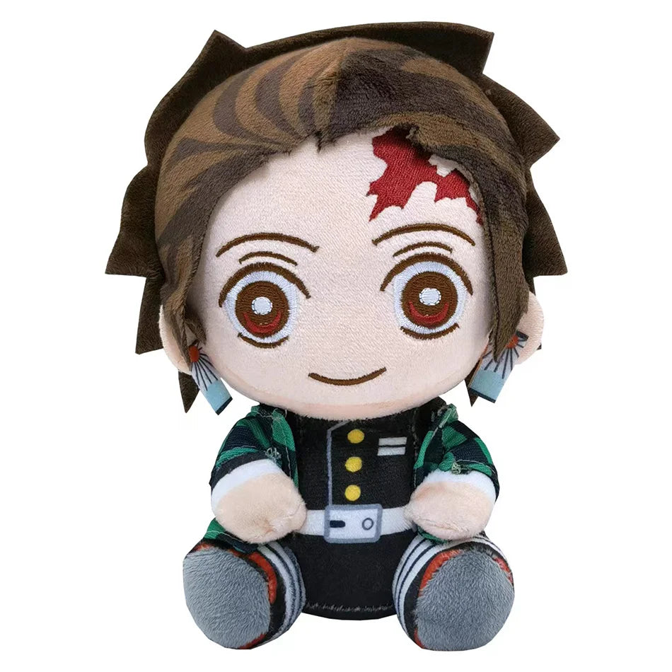 19cm Japan Anime Demon Slayer Akaza Rui Iguro Obanai Tanjirou Kamado Nezuko Agatsuma Zenitsu Plush Toys Doll Peluche Gift