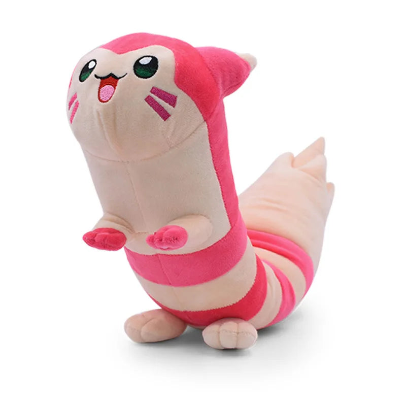 Pokemon Sleepy Furret Plush Pink Sentret Stuffed Doll Kawaii Anime Room Decor Office Nap Pillow Toys Hobbies Gifts Xmas Present