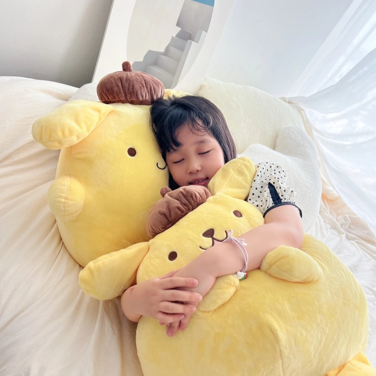 Lovely Pom Pom Purin Plush Toy Big Size Stuffed Japanese Style Anime Plushies Hug Throw Pillow Back Cushion Xmas Gifts Girl Kids