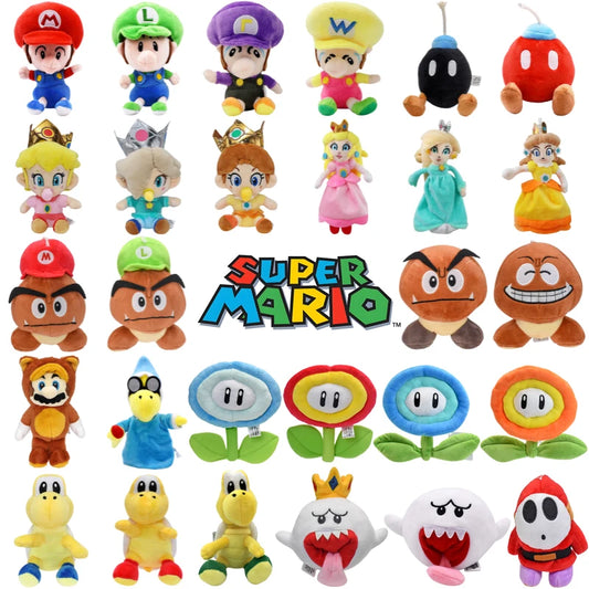 37 Styles Mario Luigi Princess Peach Daisy Rosalina Soft Plush Toys Koopa Troopa Goomba Ice Shy Guy Boo Pleuche Dolls Gift Kids