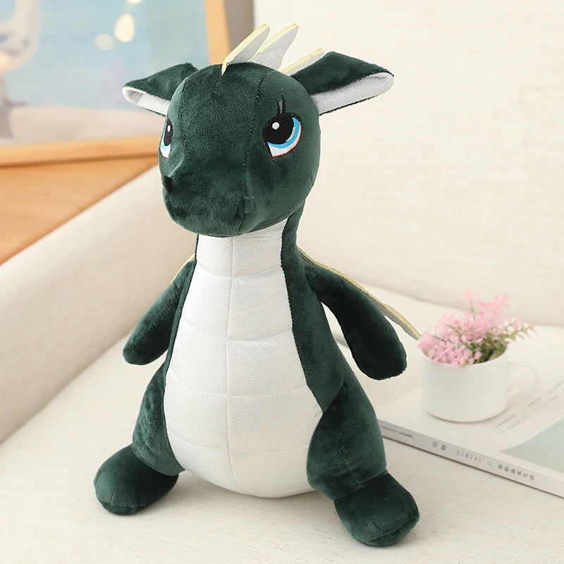 40/60/80cm Kawaii Dinosaur Plush Doll Stuffed Dino Toy Kids Huggable Animal Dragon Plush Pillows Cartoon Gift for Kids