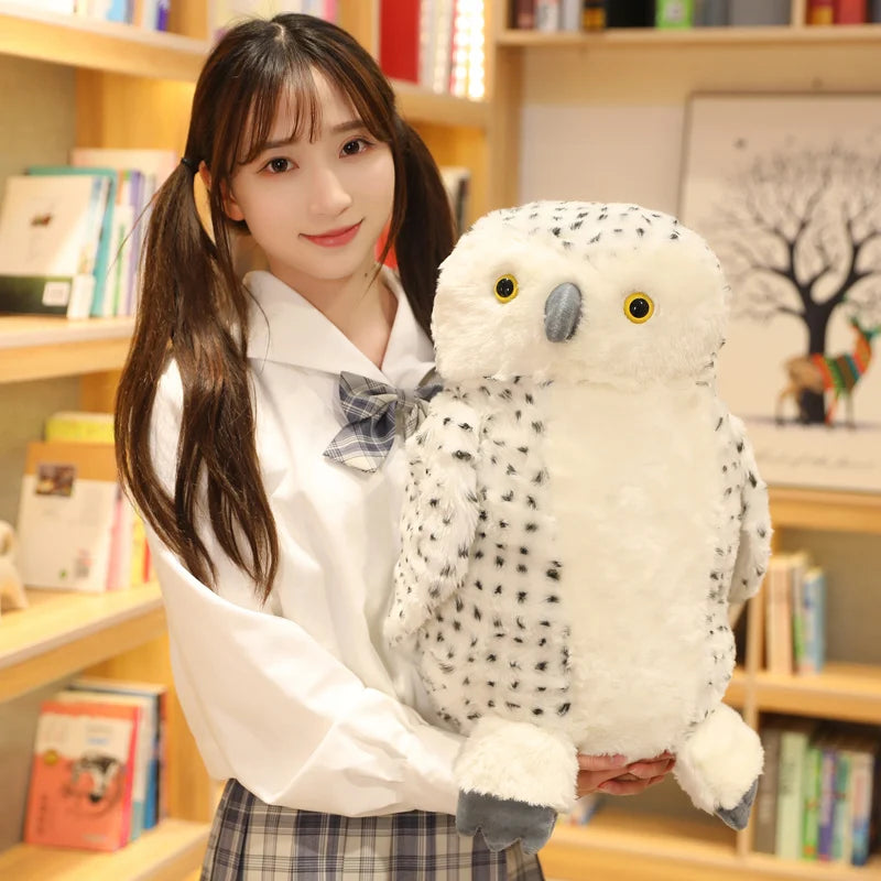 20-50cm Cuddle Toy Legend Snowy Owl Stuffed Plush Animal Toy Adult Children Gifts HP Hedwig Potter Owl