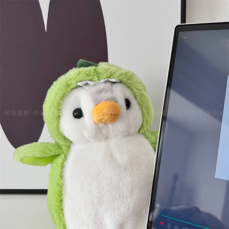 18cm Lovely Penguin Plush Toy Cute Furry Penguin Cosplay Unicorn Dinosaur Rabbit Doll Soft Plushies Birthday Gifts Girl