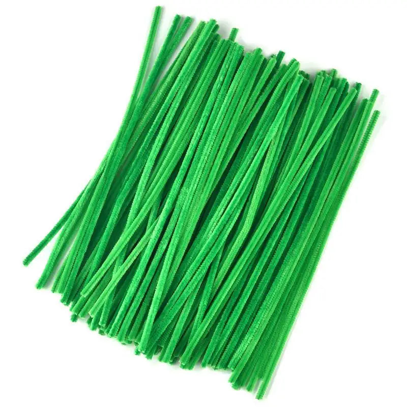 Plush Stick 100pcs Twisting Bar Chenille Stems Wire Pipe Kids Toys DIY Children Educational Toy Creative Handmade Craft Supplies