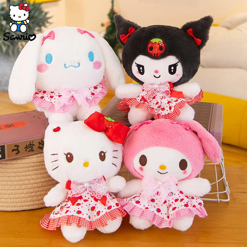 Anime Sanrio Dolls Kuromi Cinnamoroll Plushies Stuffed Plush Dolls Hello Kitty Melody Plush Model Pillow Children Birthday Gifts