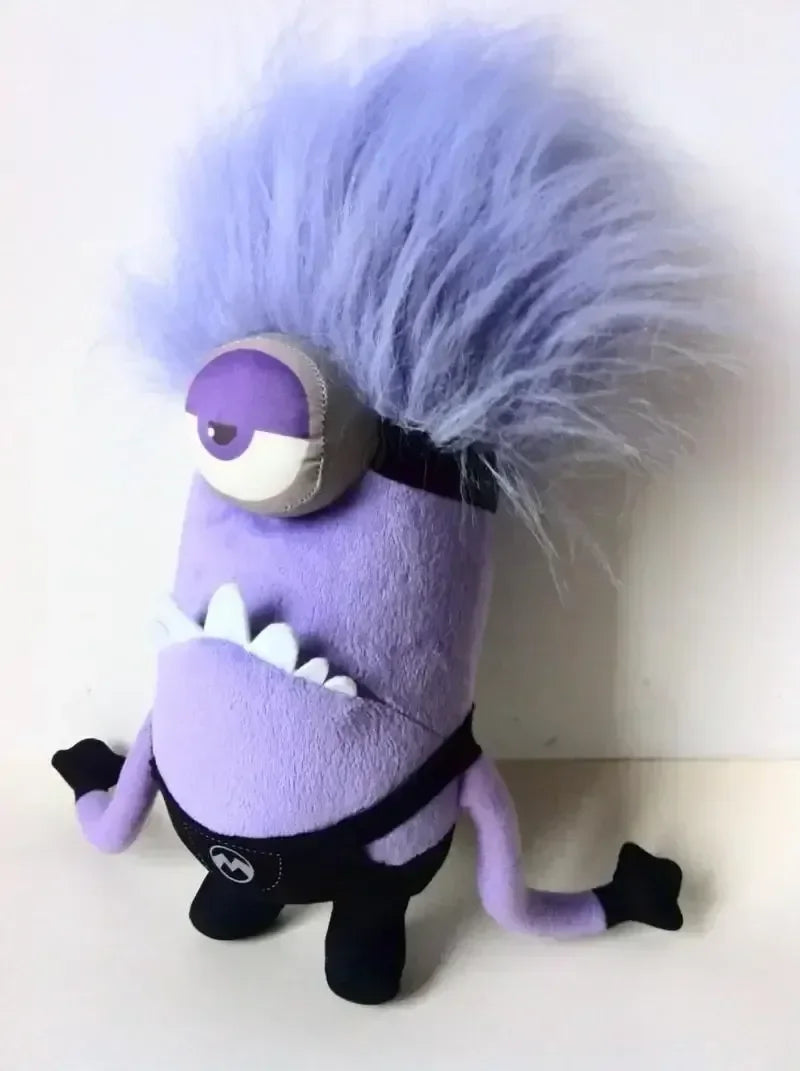 Kawaii Evil Minions Plush Toy Despicable Me Movie Peripheral Little Yellow Man Plush Doll Fun Anime Purple Minions Stuffed Doll