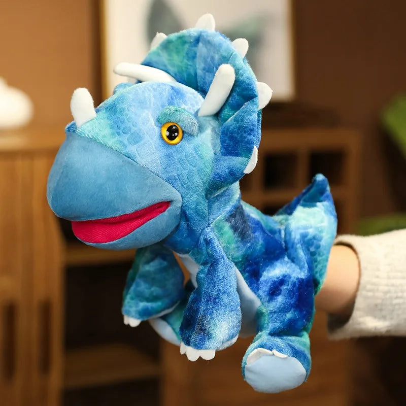 Stuffed Plush Dinosaur Toys Hand Finger Story Puppet Kawaii Dolls Educational Baby Toys Tyrannosaurus Rex Children Gift